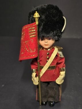 Munster Red and Black Guard Doll with Gold Flag Detail